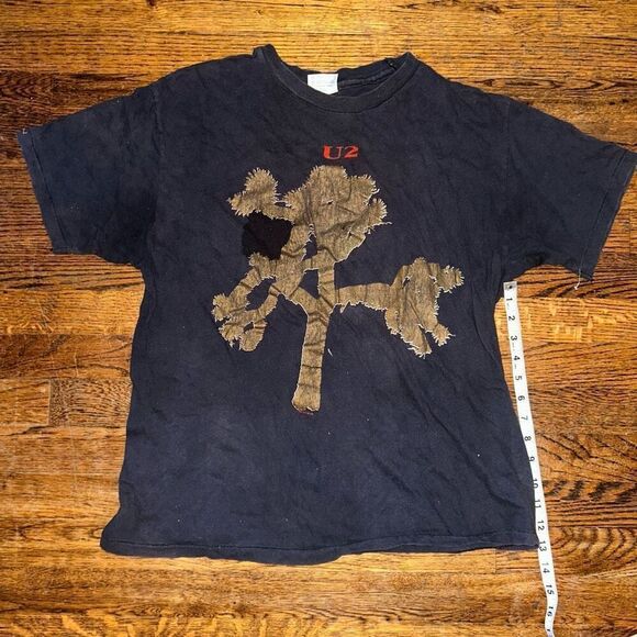Vintage U2 Joshua Tree Concert Tour T-Shirt Mens L America Spring Band - Picture 1 of 4